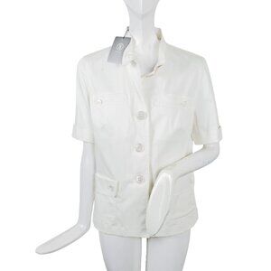 NEW Bogner Lightweight Short Sleeve Jacket! 6 8 10 12 14  Creme  Safari Style